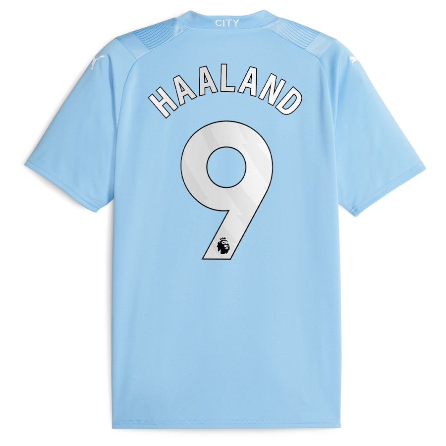 Erling Haaland Manchester City Puma 2023/24 Home Player Jersey - Sky Blue