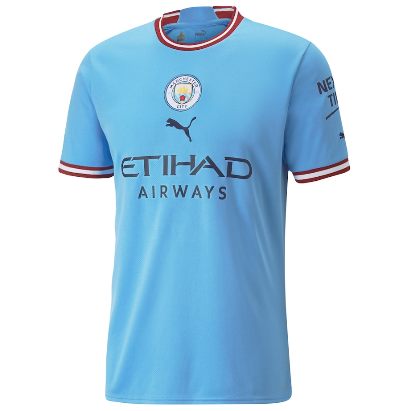 Manchester City Home Shirt 2022-23 with Haaland 9 printing Unisex Jersey