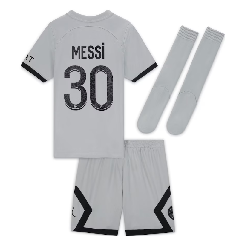 Paris Saint-Germain Away 2022-23 - Little Kids with Messi 30 printing