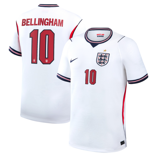 Jude Bellingham England National Team Nike 2026 Home Stadium Replica Jersey - White