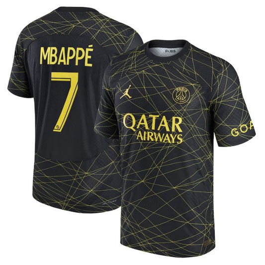 Kylian Mbappé Paris Saint-Germain  2022/23 Fourth Vapor Match  Player Jersey - Black