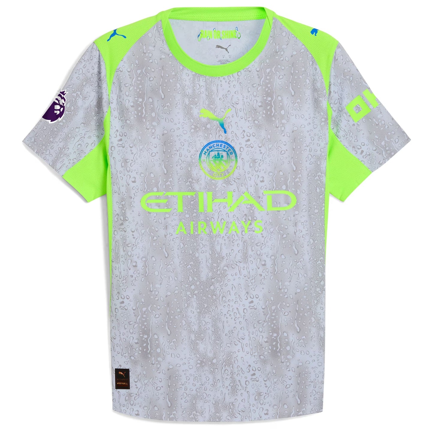 Erling Haaland Manchester City Puma 2025/26 Third Jersey - Green/Neon Green