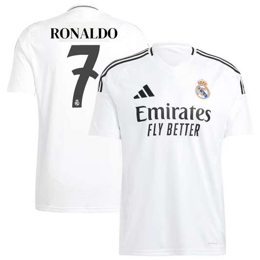 Cristiano Ronaldo 7 Real Madrid adidas 2025 Home Player Jersey - White