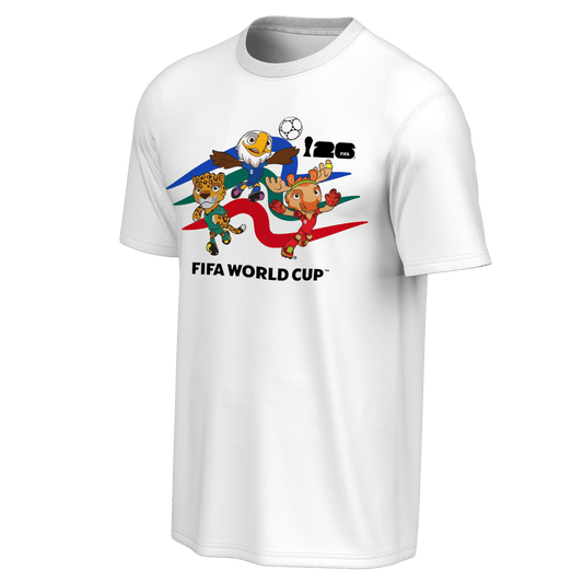 FIFA World Cup 2026™ Mascot Crew White T-Shirt - Unisex