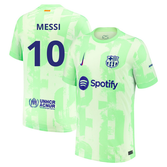 Messi 10 Barcelona Nike 2025 Third Player Jersey - Yellow