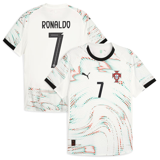Cristiano Ronaldo Portugal National Team 2025 Away Jersey - White